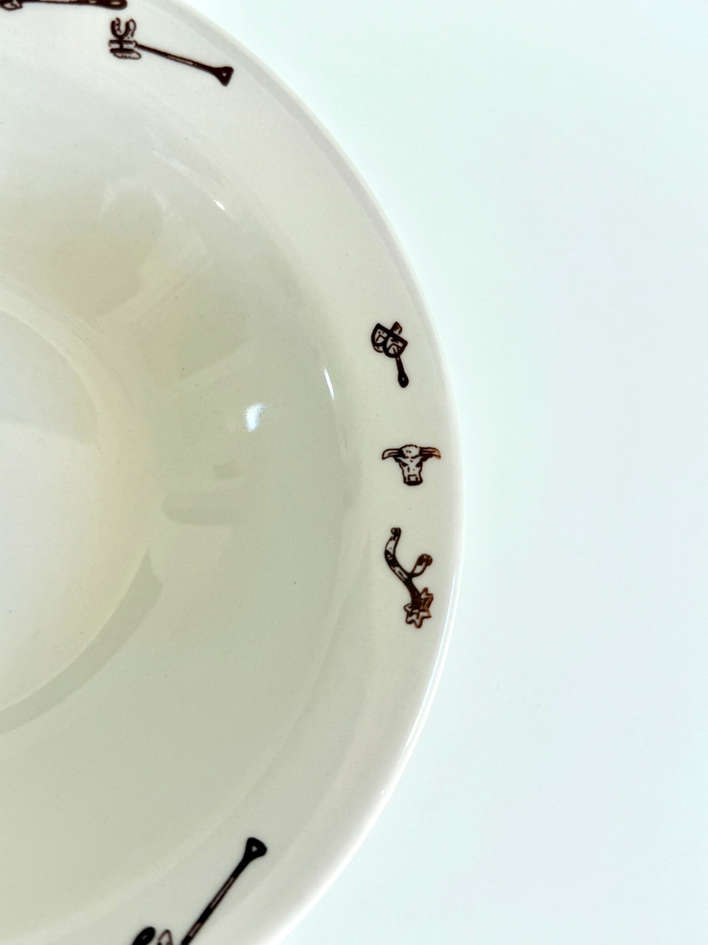 Vintage Sterling China El Rancho Western Bowl
