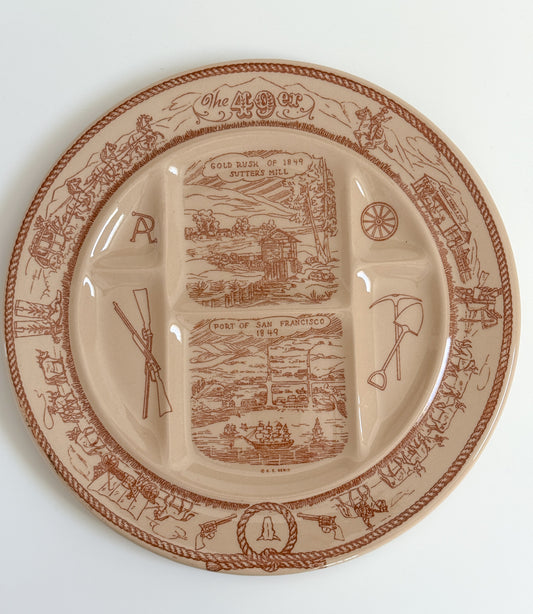Vintage Western Tepco Divided Plate