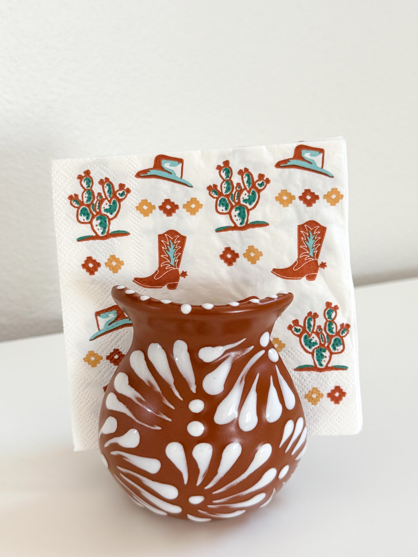 Terracotta Ceramic Napkin Holder