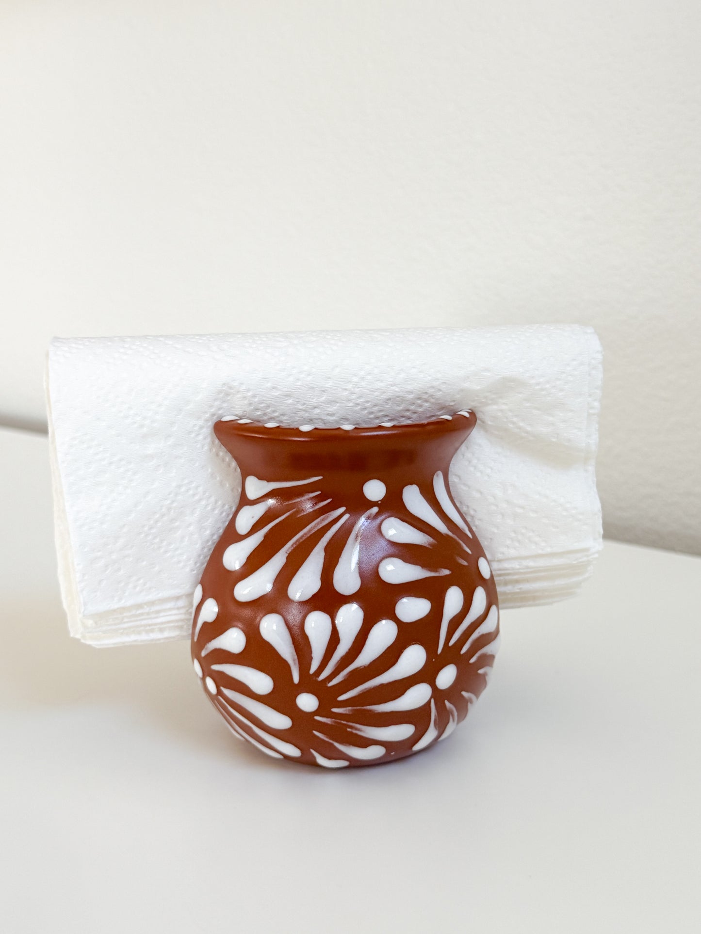 Terracotta Ceramic Napkin Holder