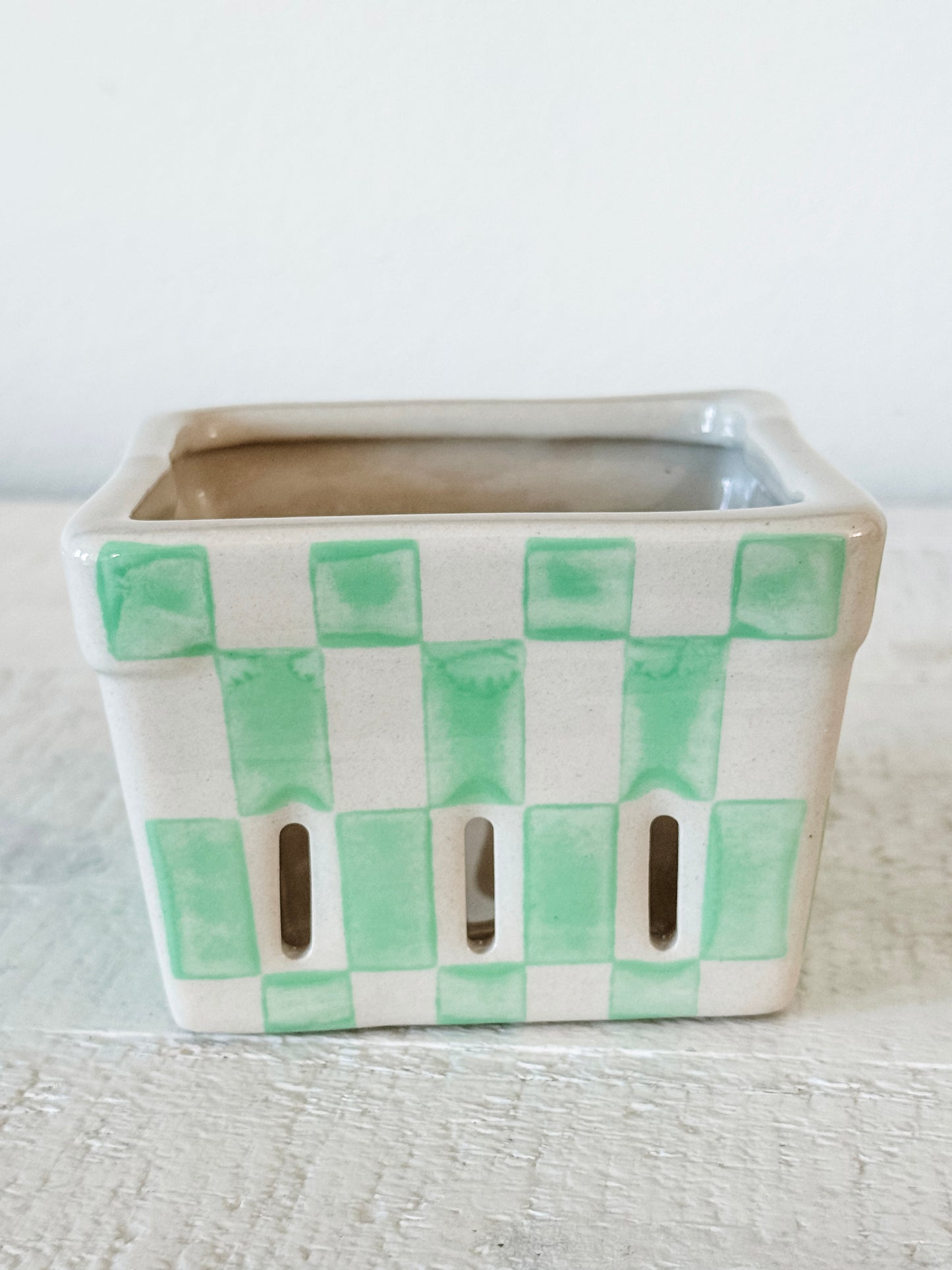 Stoneware Berry Basket