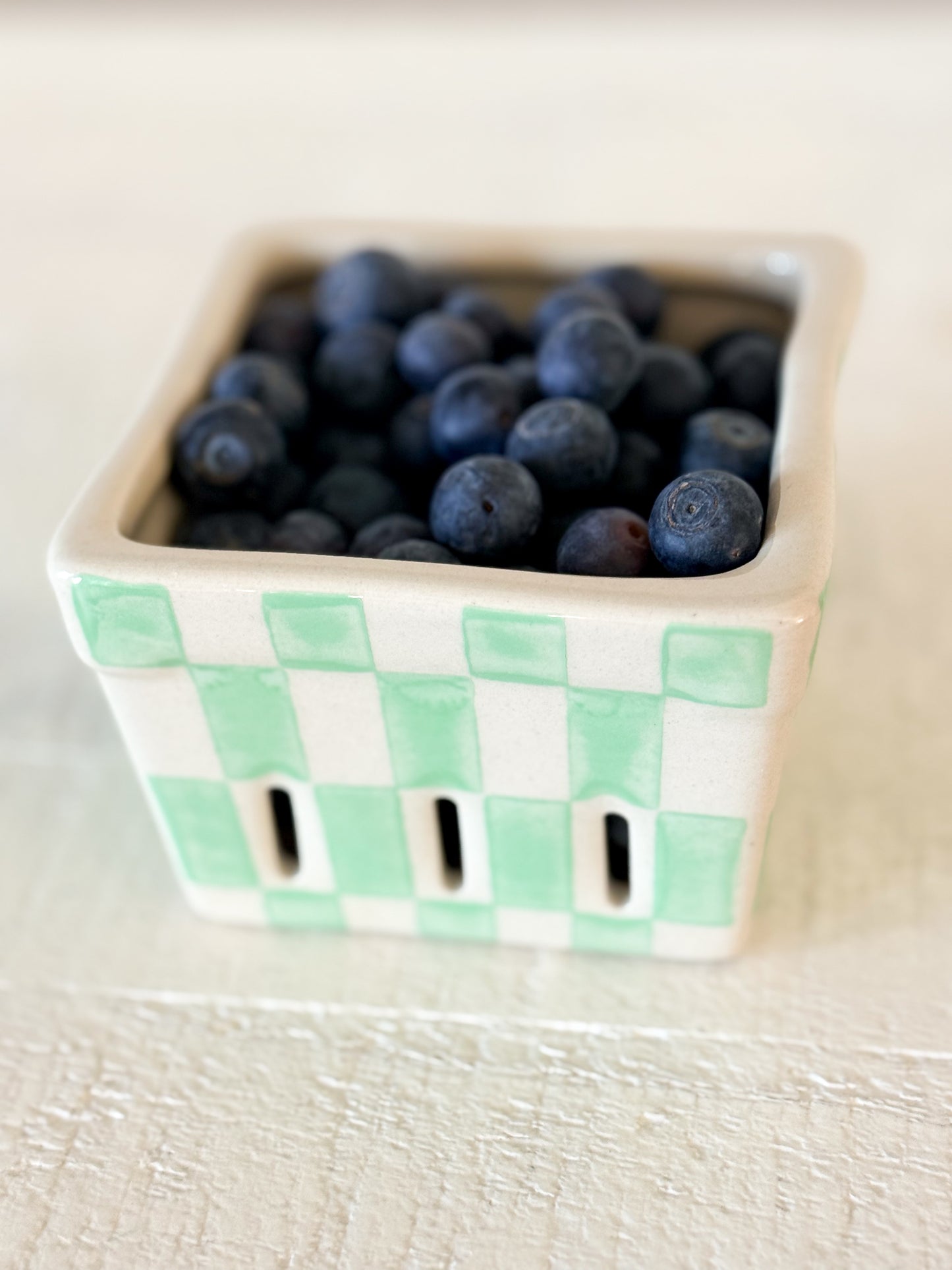 Stoneware Berry Basket