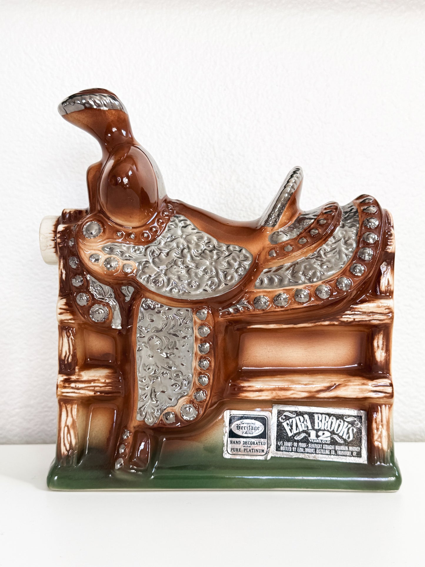 Vintage Saddle Decanter