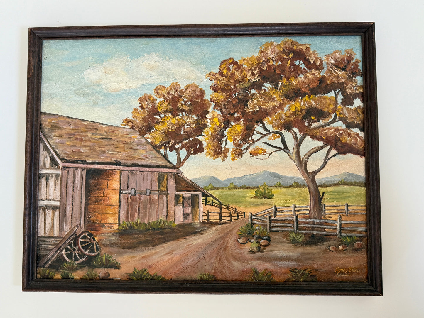 Vintage Barn Painting