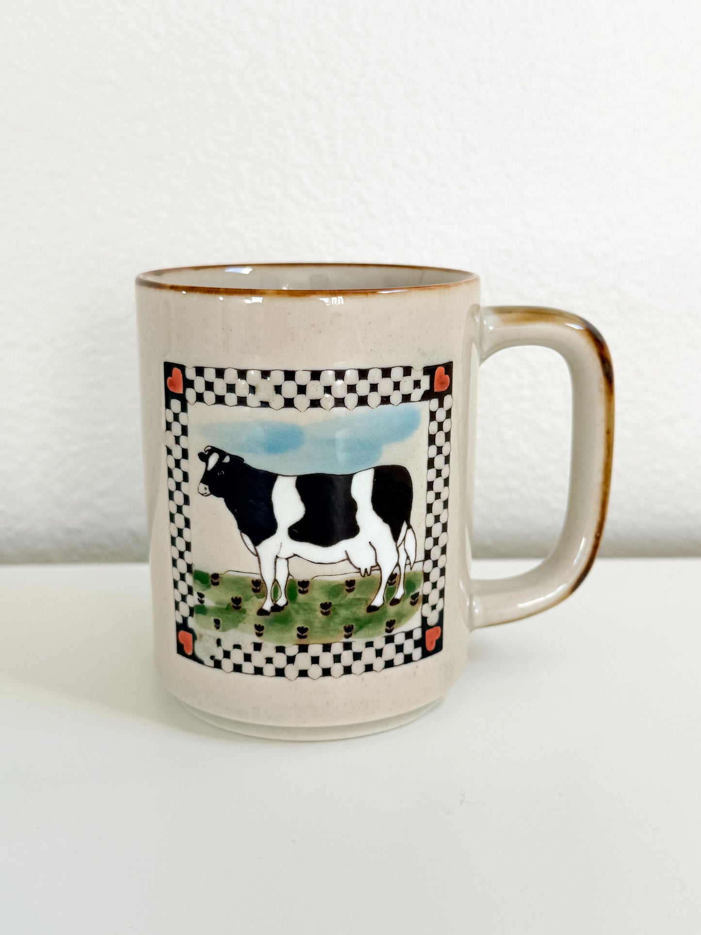 Vintage Cow Mug