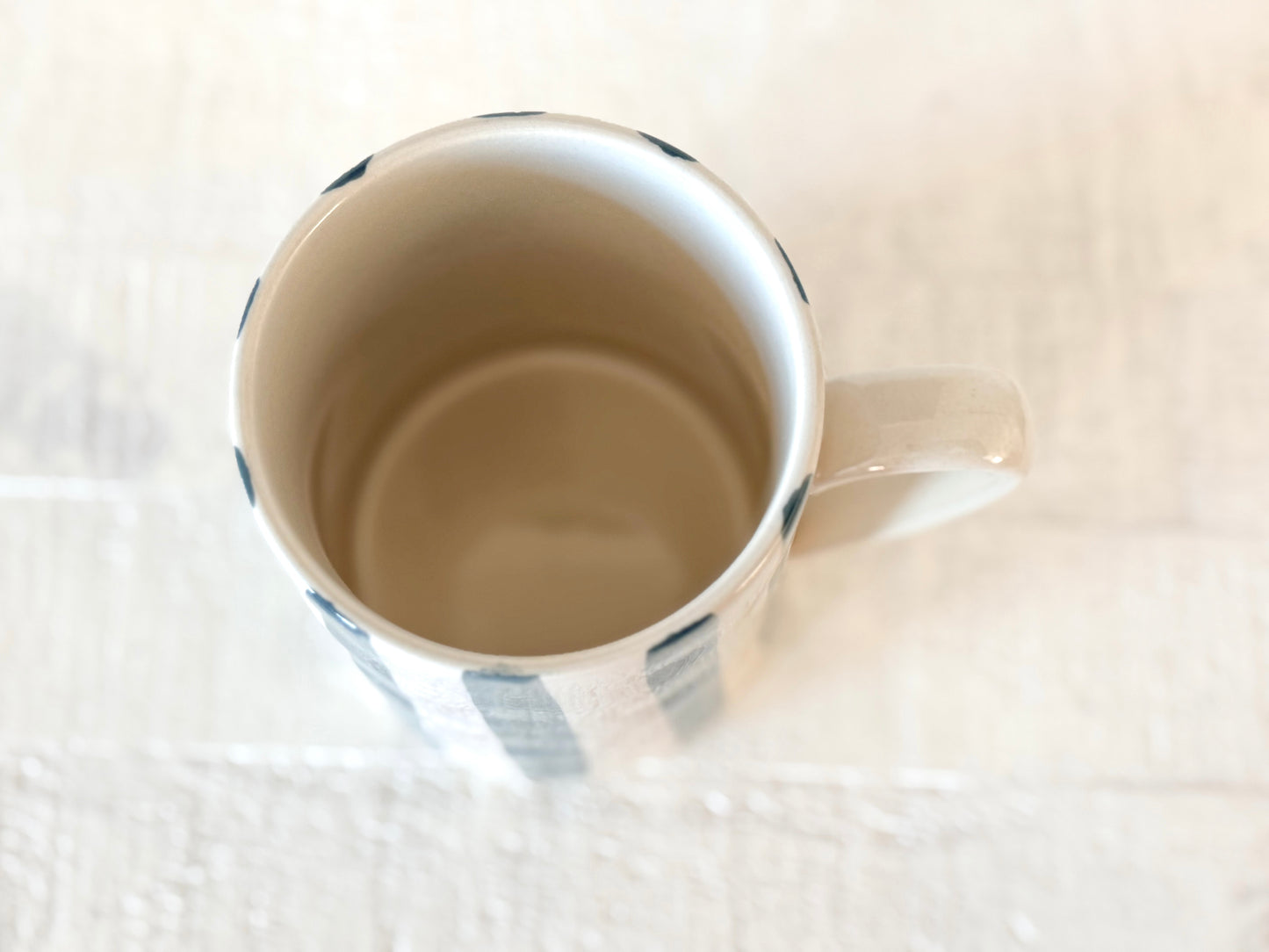 Denim Stoneware Stripe Mug