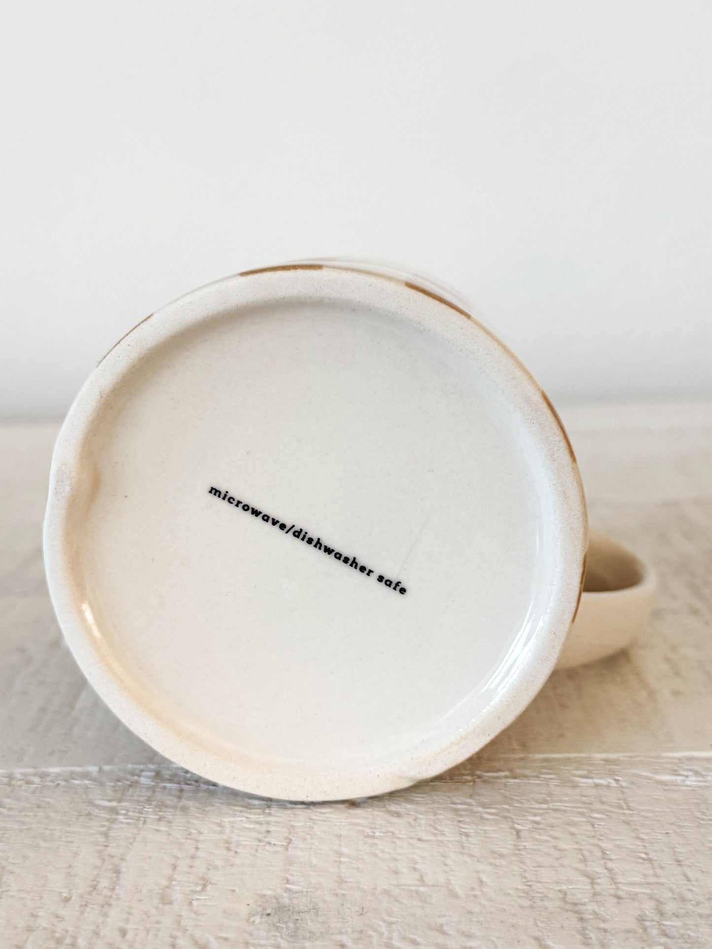 Caramel Stripe Stoneware Mug