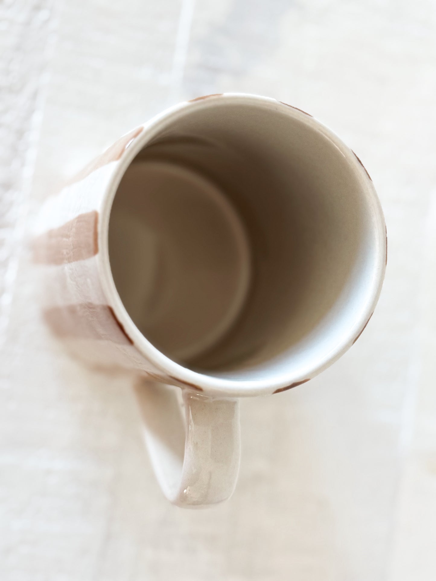 Caramel Stripe Stoneware Mug