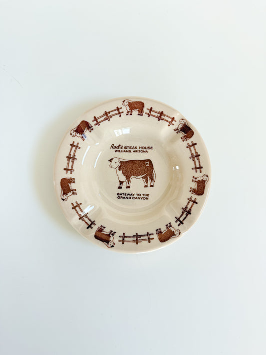 Vintage Rod’s Steak House Ashtray / Trinket Dish