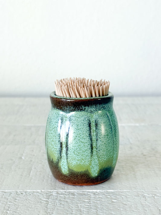 Vintage Frankoma Barrel Toothpick Holder