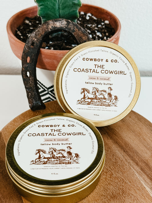 The Coastal Cowgirl Tallow Body Butter (Cocoa & Coconut)