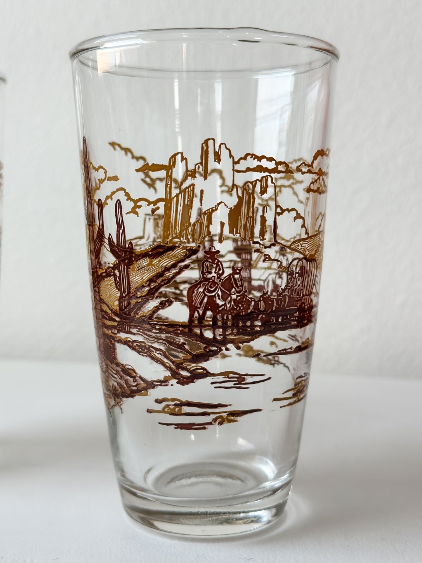 Vintage Western Drinking Glasses (Set)