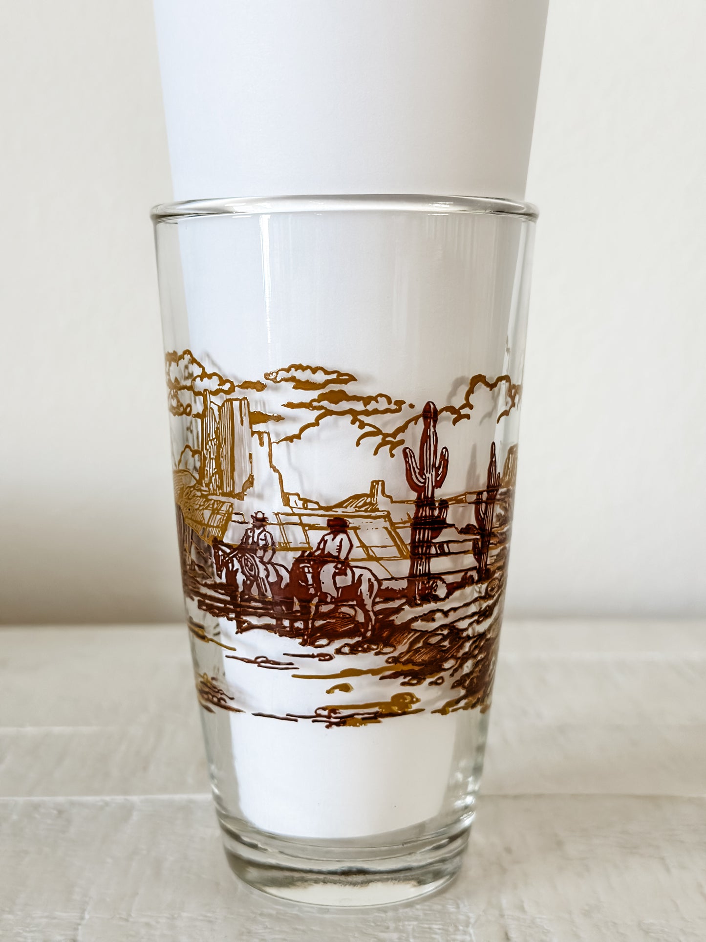 Vintage Western Drinking Glasses (Set)