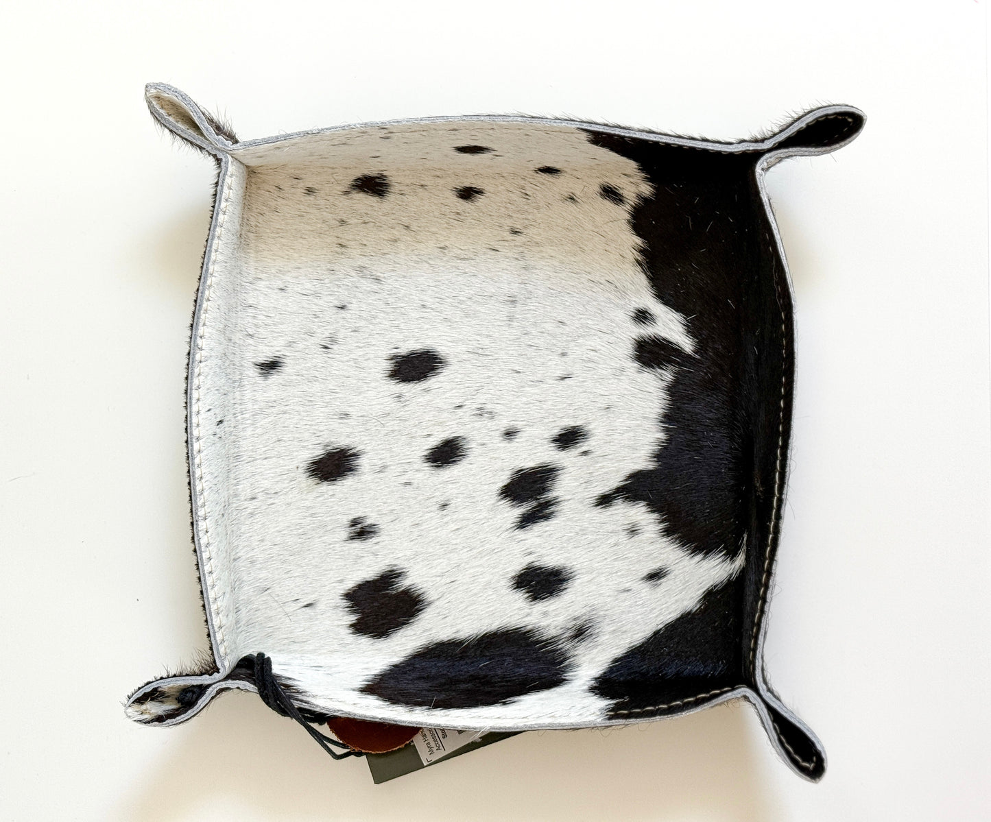 Cowhide Catchall Trays