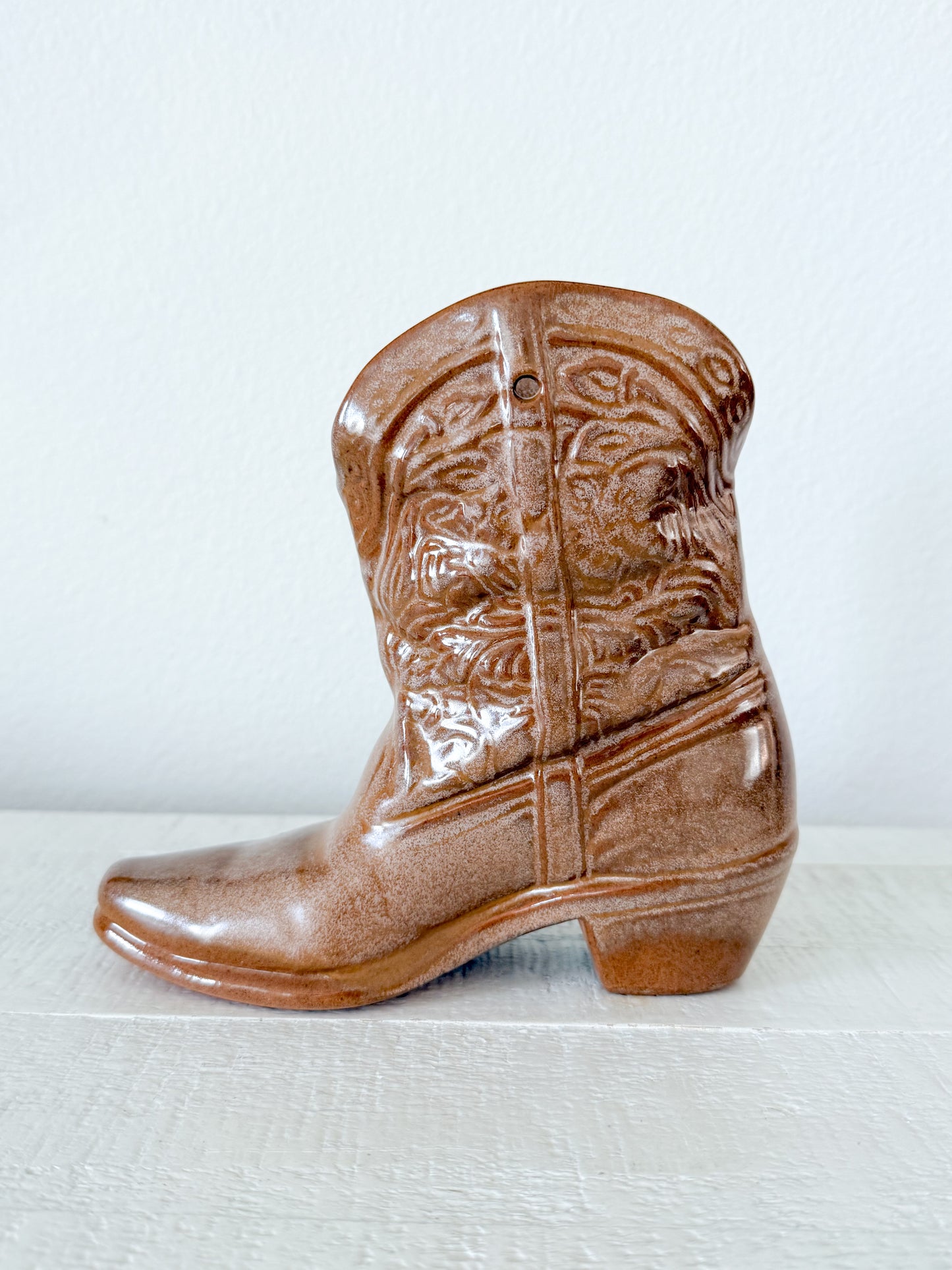 Vintage Frankoma Boot Vase/Wall Pocket