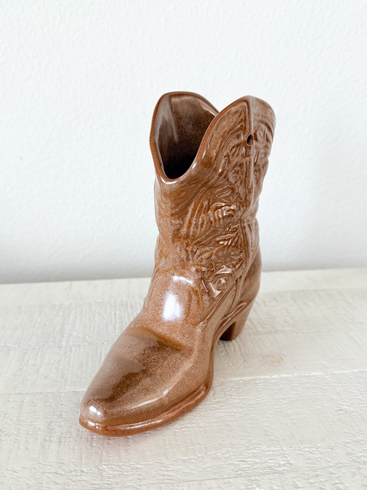 Vintage Frankoma Boot Vase/Wall Pocket