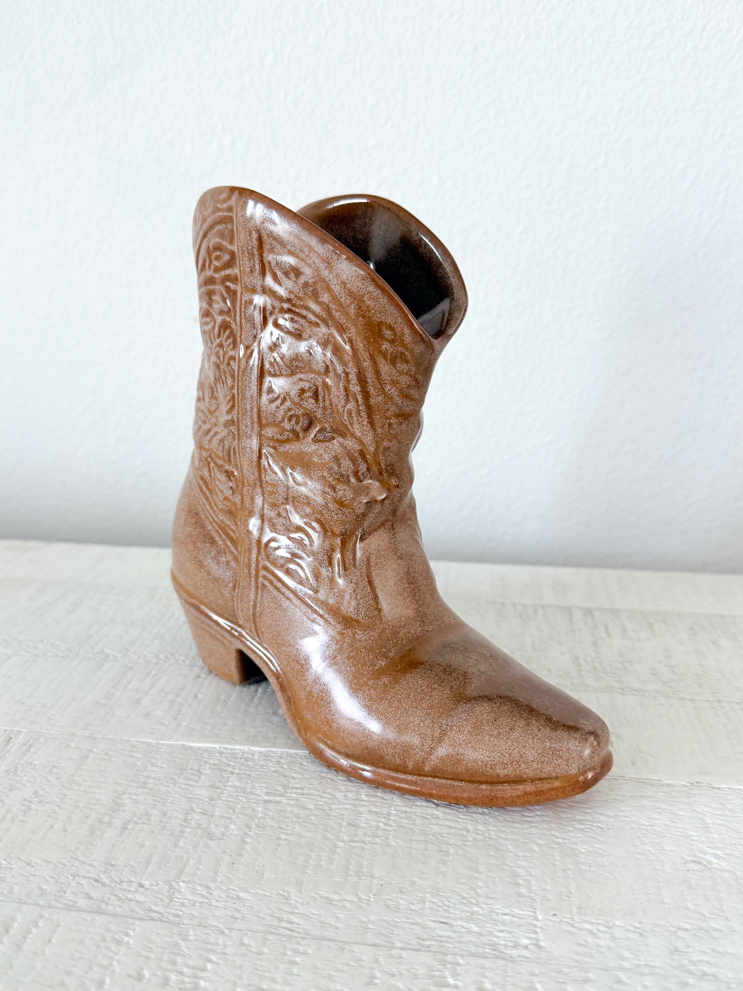 Vintage Frankoma Boot Vase/Wall Pocket