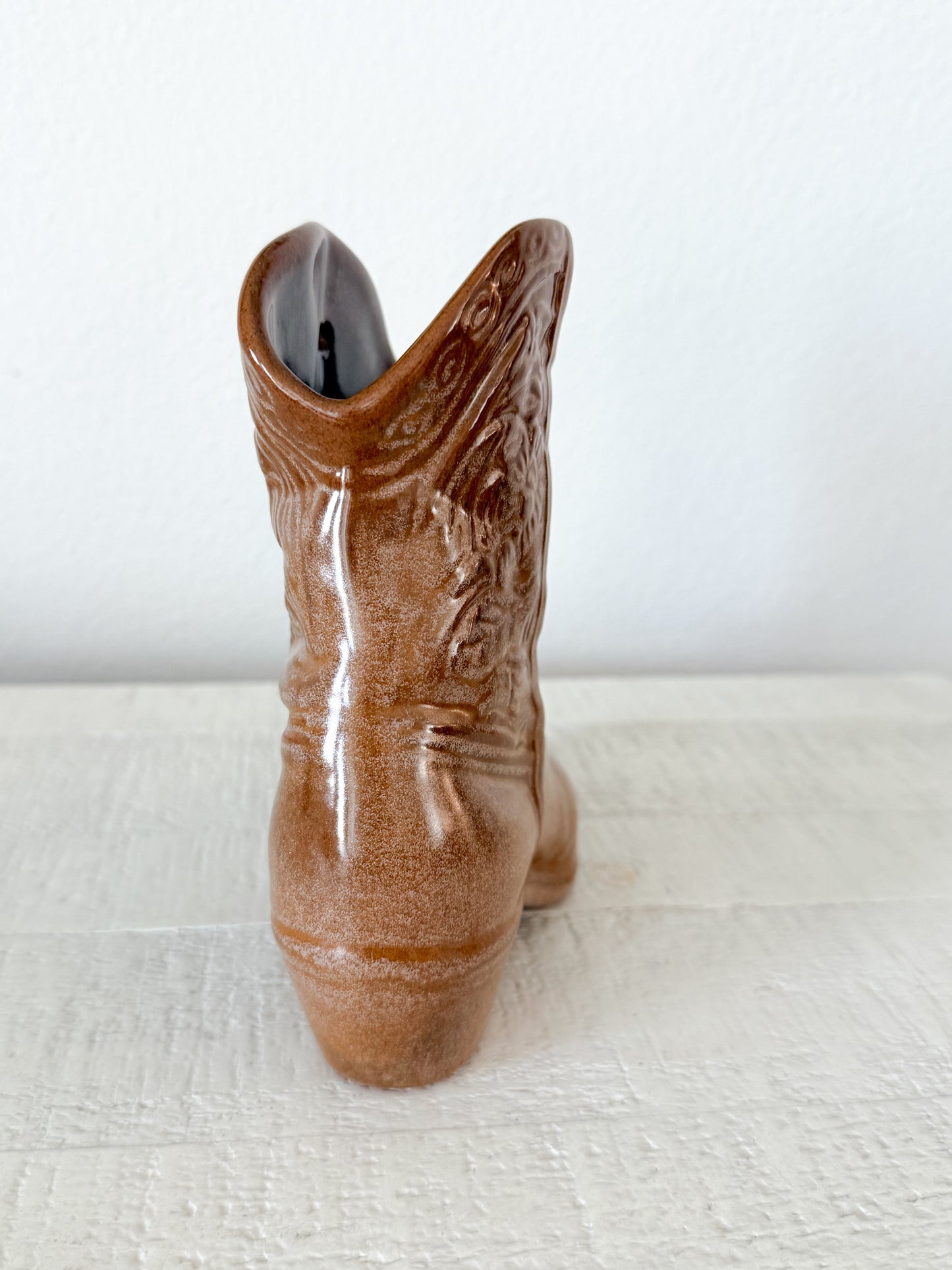 Vintage Frankoma Boot Vase/Wall Pocket