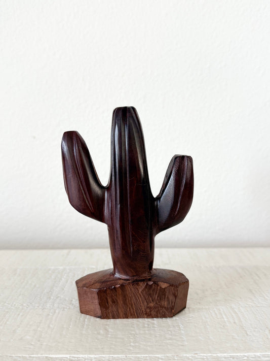 Hand Carved Ironwood Saguaro Cactus