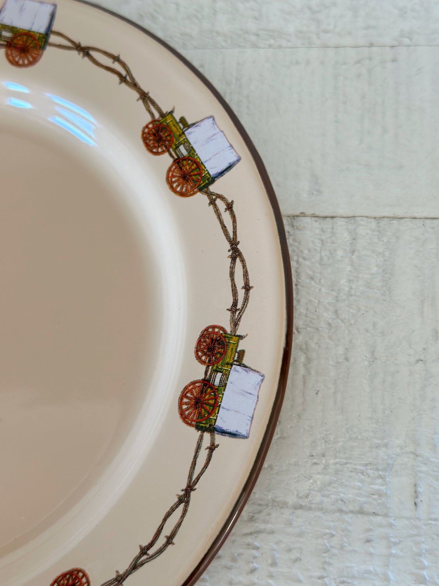 Vintage Chuckwagon Bread Plate