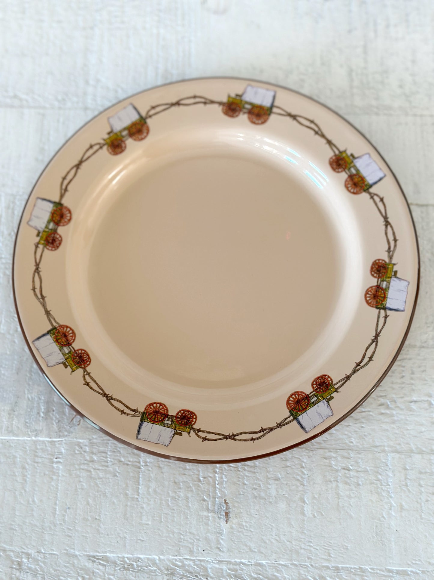 Vintage Chuckwagon Bread Plate