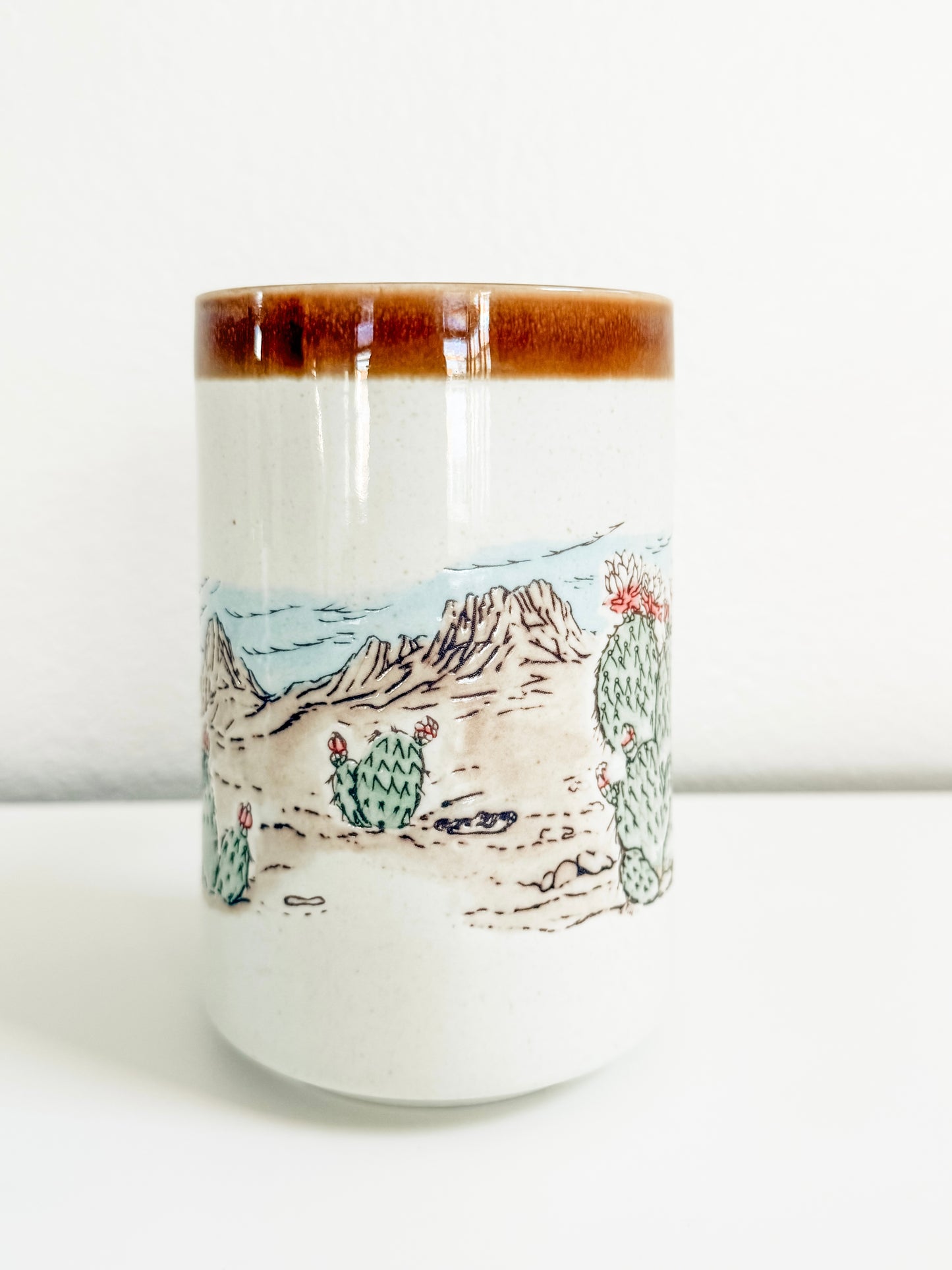Vintage Desert Cactus Mug (Large)