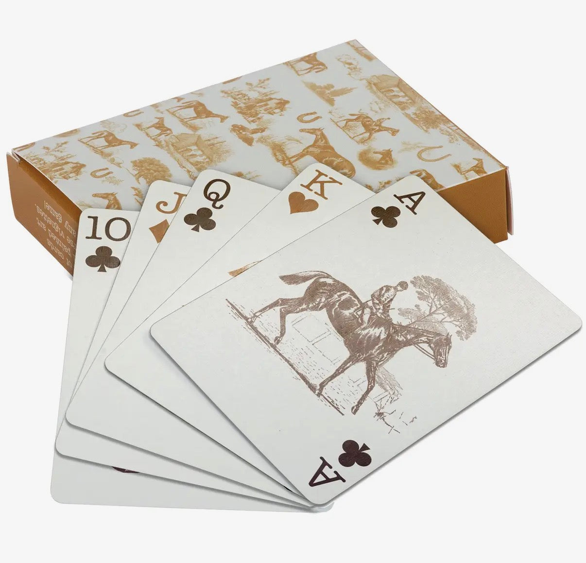 Equestrian horse themed playing card deck