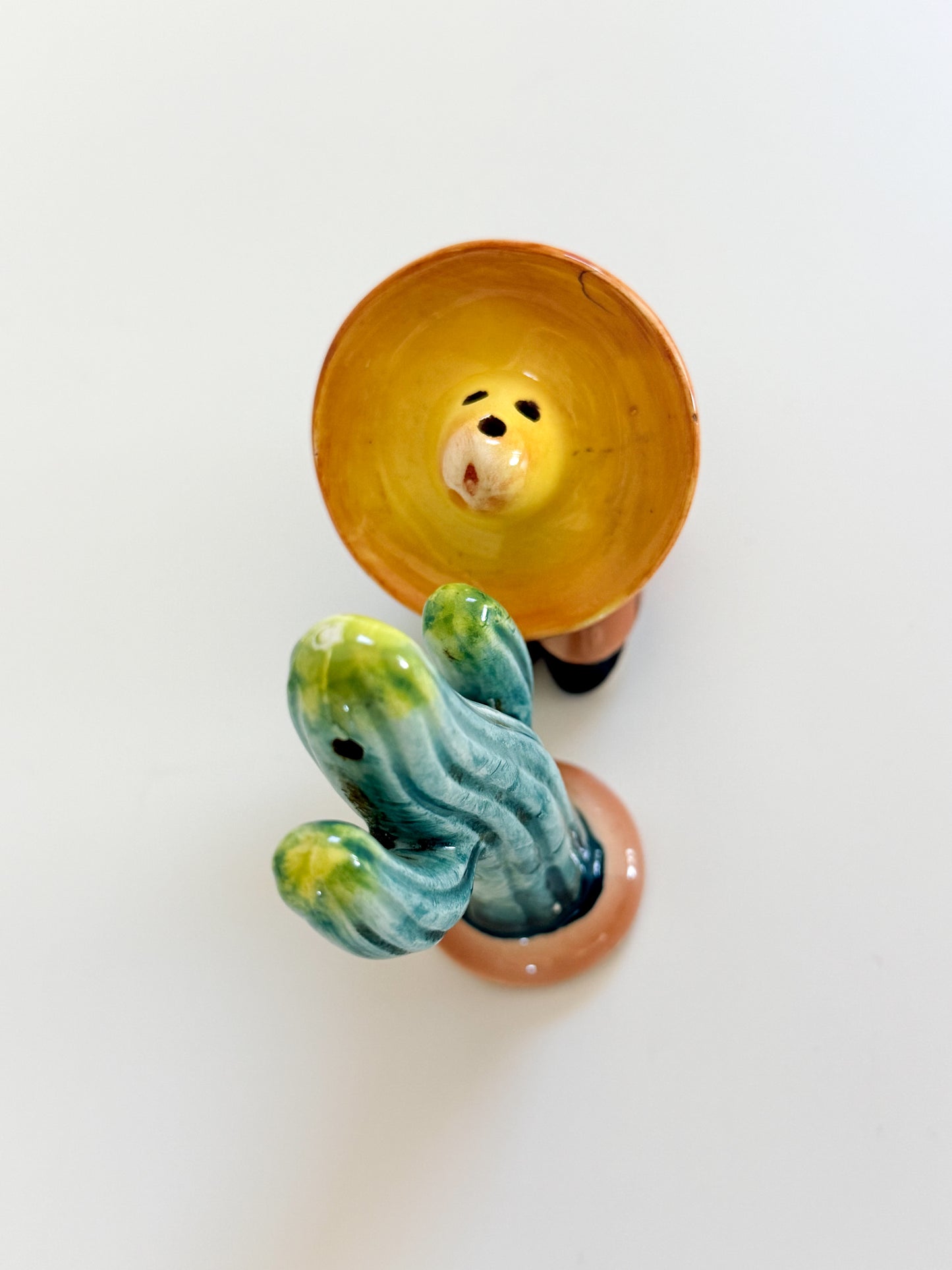 Vintage Sombrero & Cactus Salt and Pepper Shakers