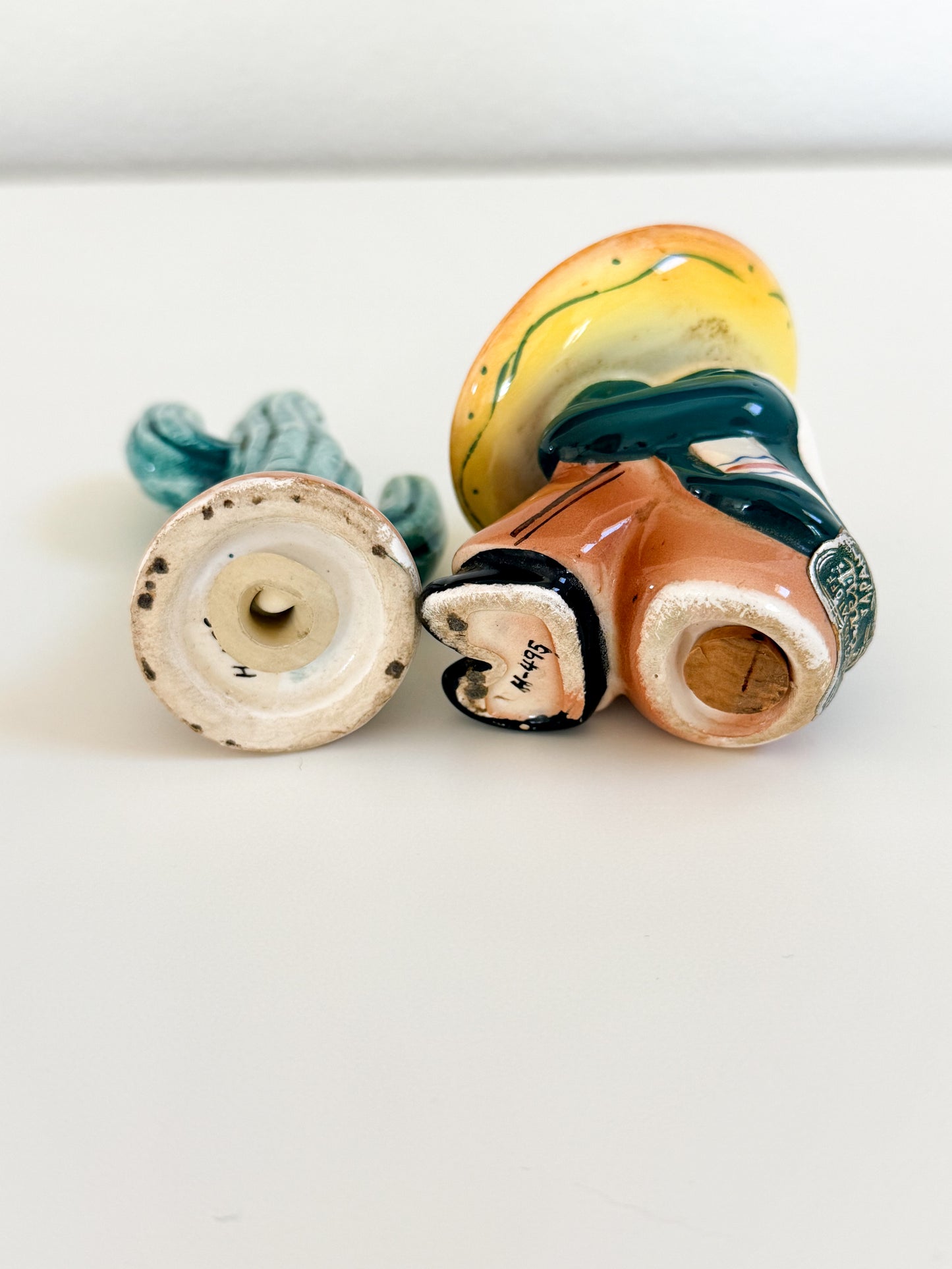 Vintage Sombrero & Cactus Salt and Pepper Shakers