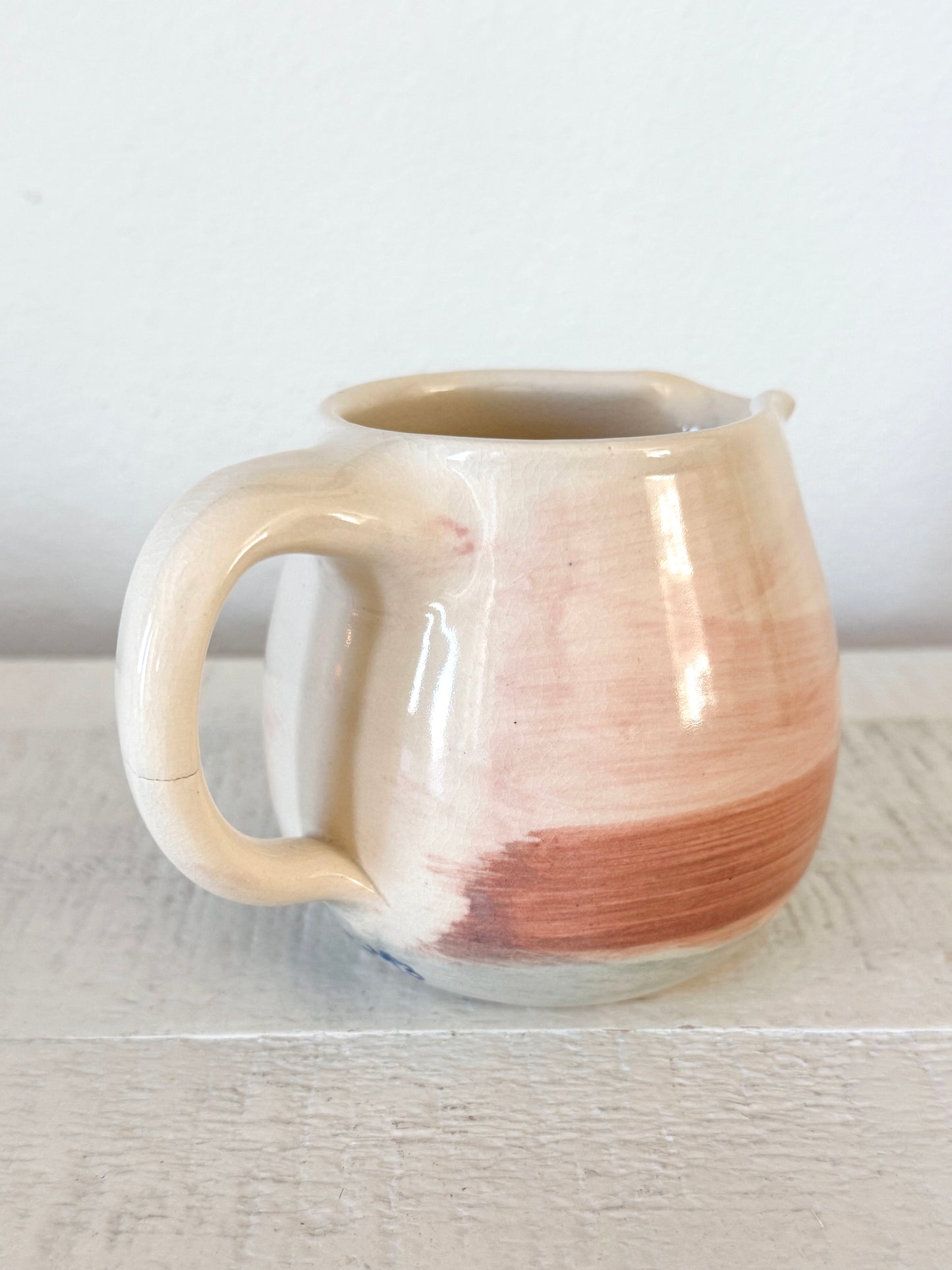 Vintage Ellis Pottery Cactus Creamer