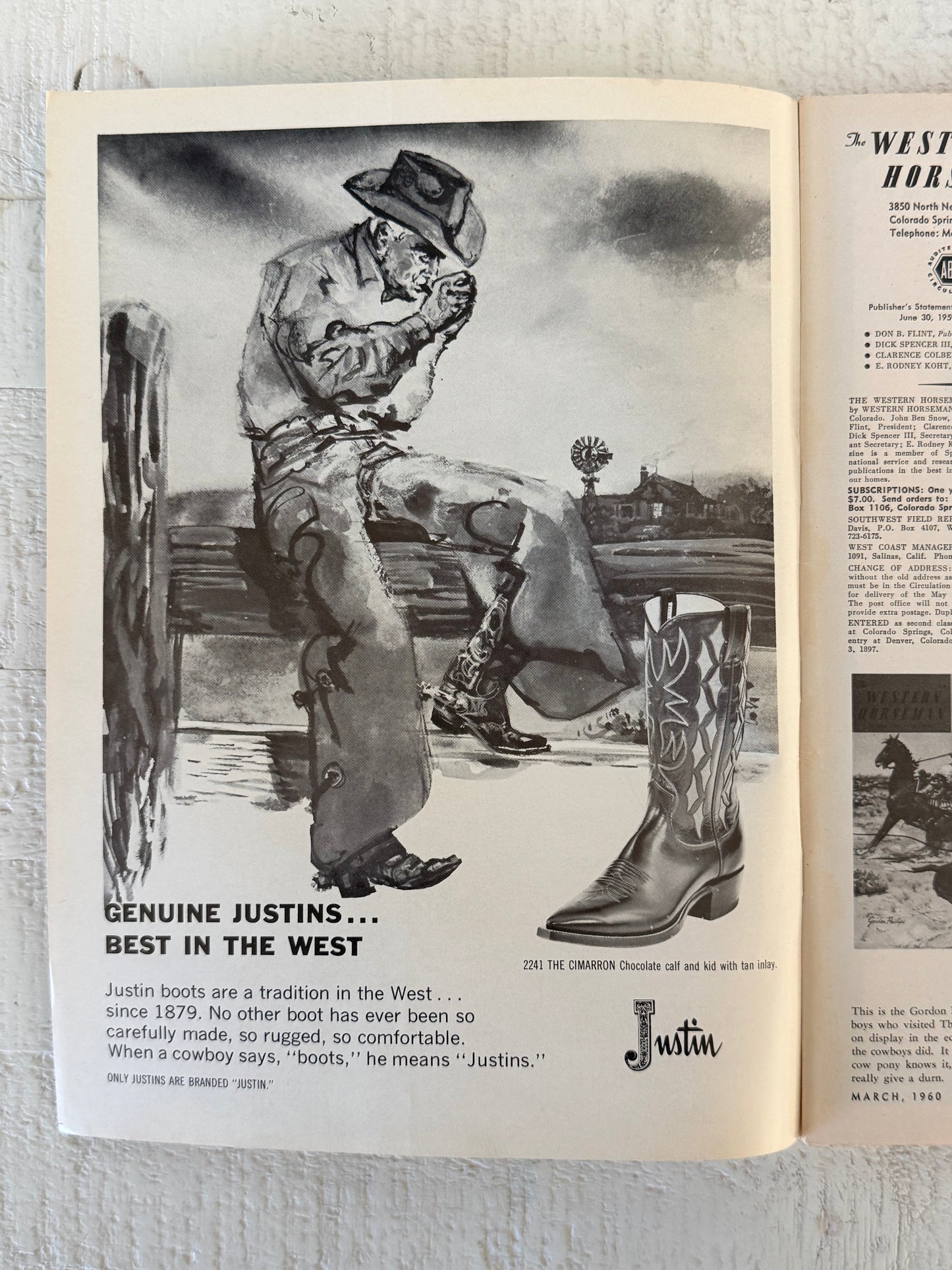 Vintage Western Horseman Magazine 1960