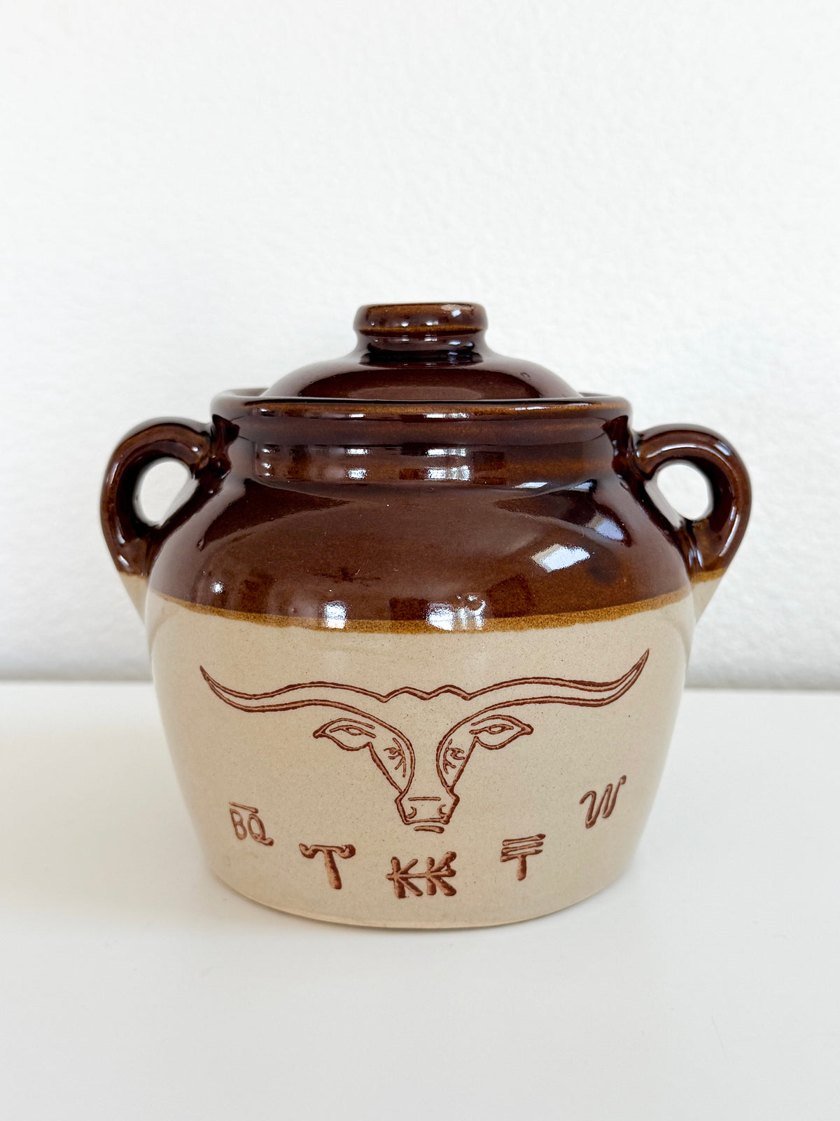 Vintage Longhorn Bean Pot