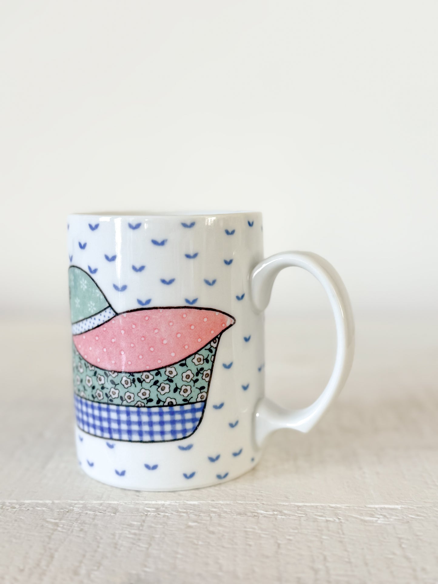 Vintage Patchwork Duck Mug