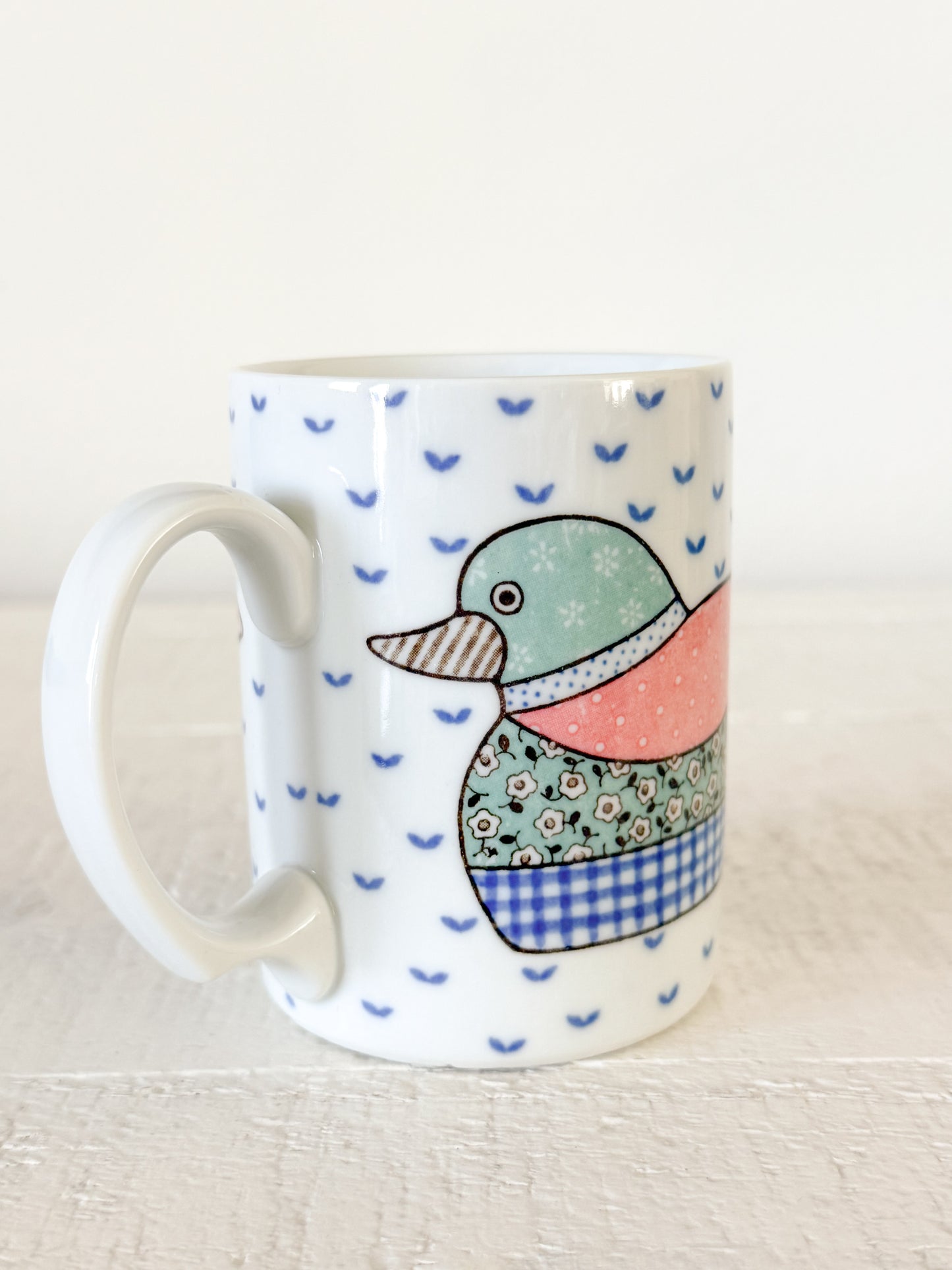 Vintage Patchwork Duck Mug