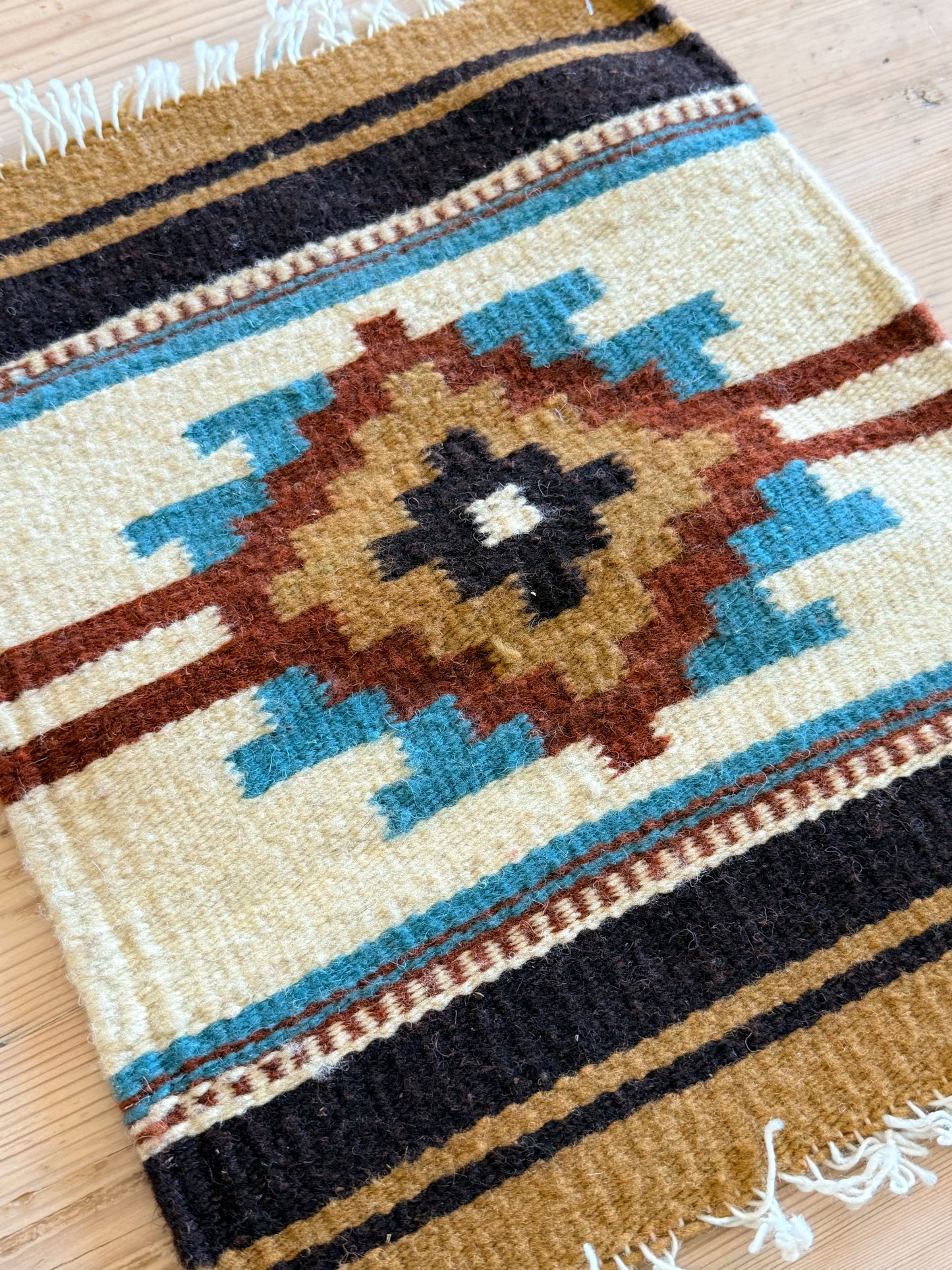 Medium Handwoven Wool Southwest Table Mat