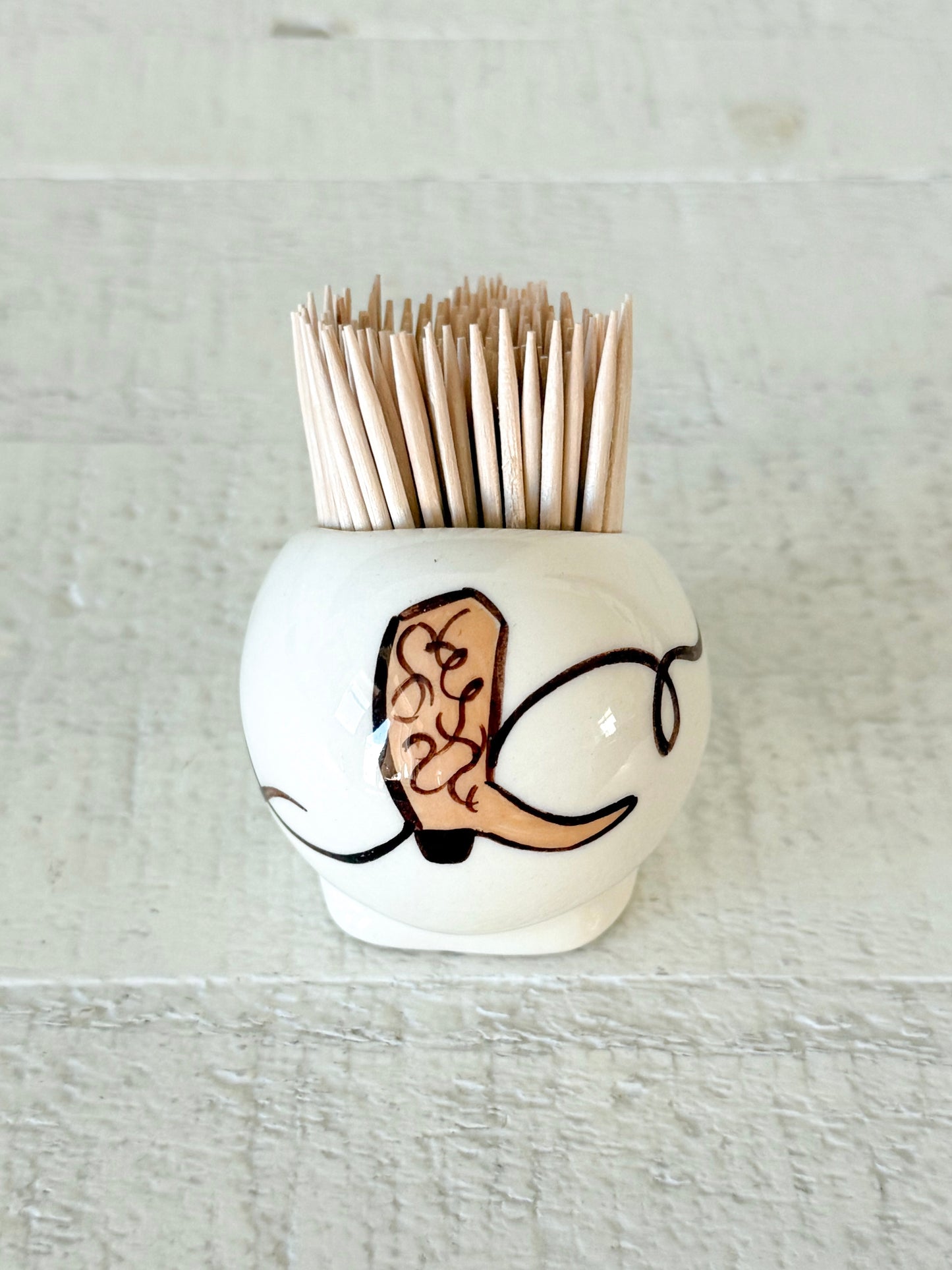 Vintage Cowboy Boot Toothpick Holder/Ashtray