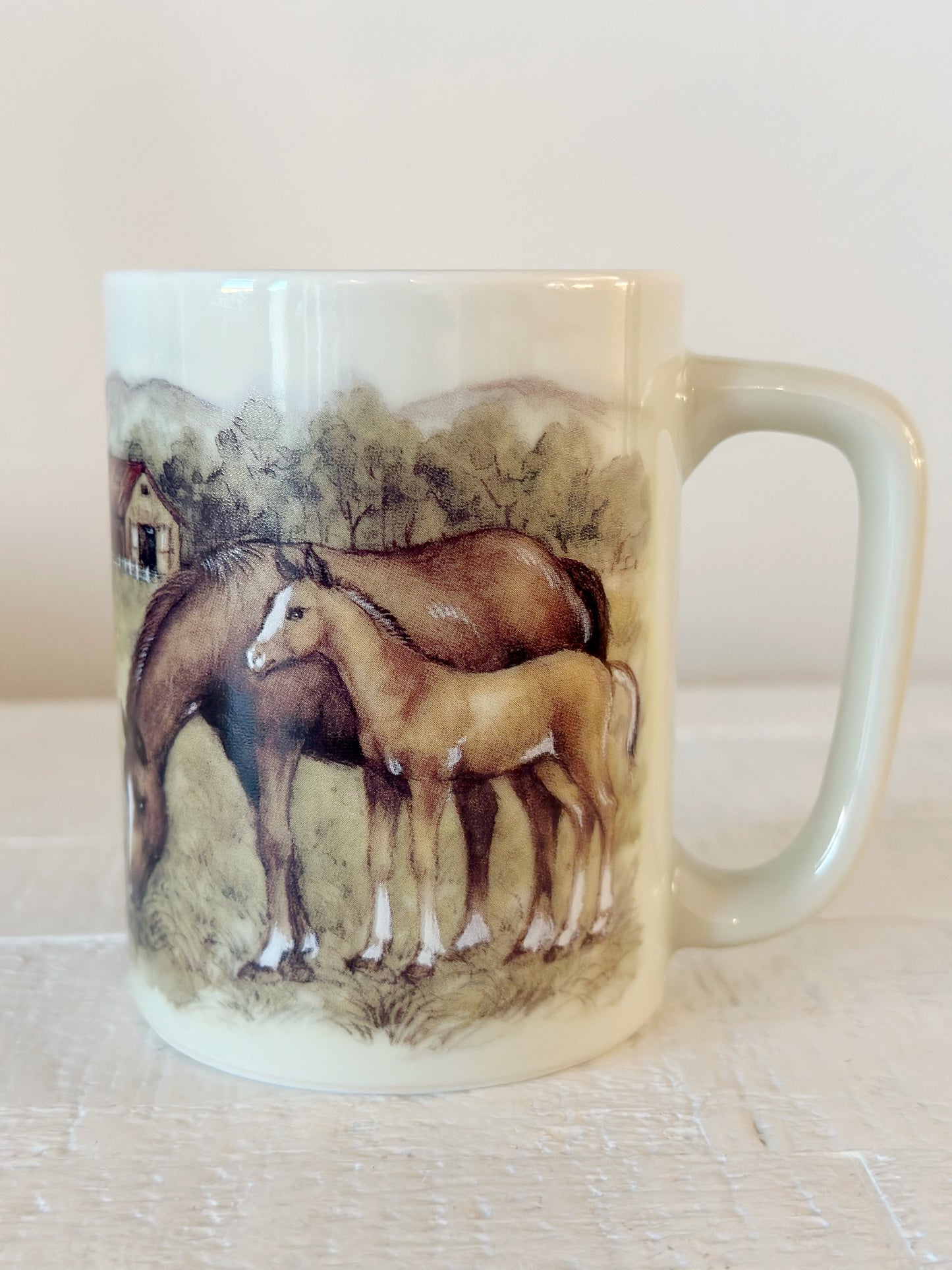 Vintage Horse and Foal Mug (small)