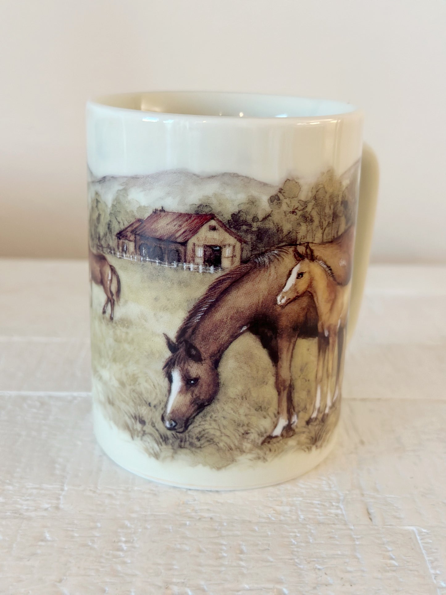 Vintage Horse and Foal Mug (small)