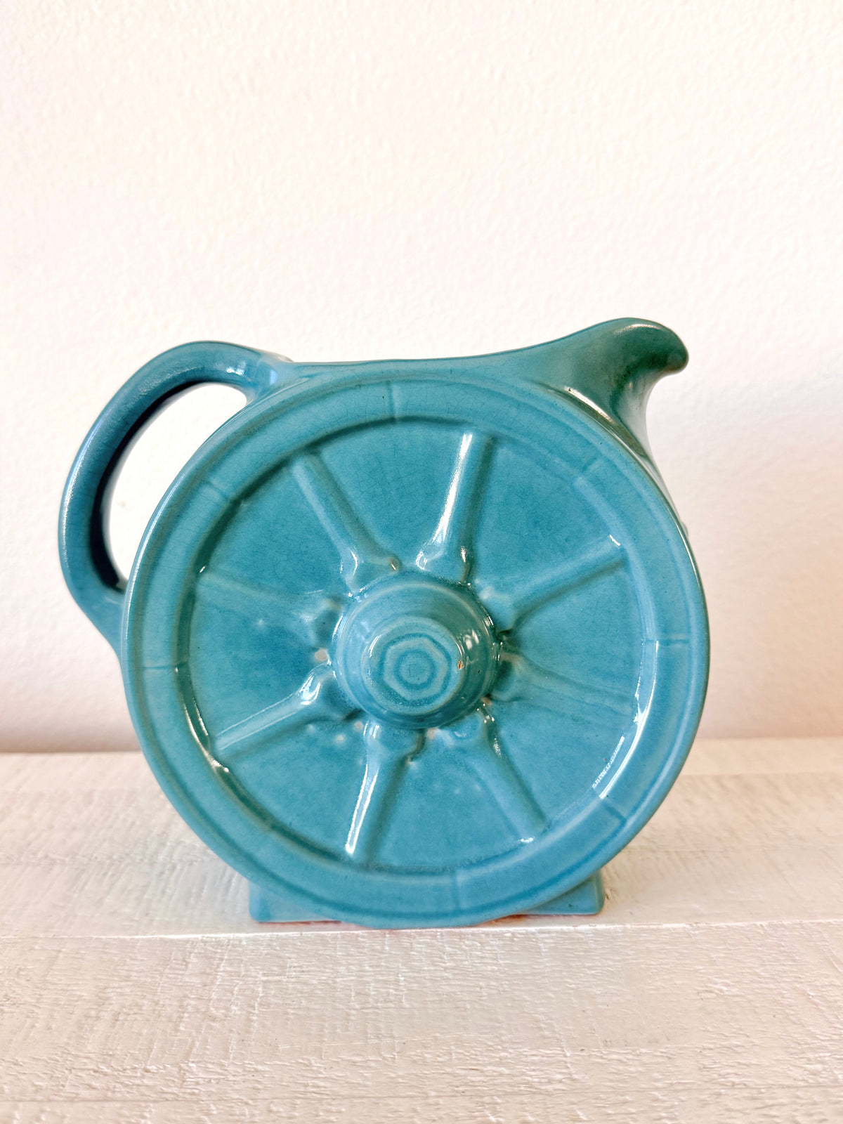 Vintage Frankoma Wagon Wheel Pitcher