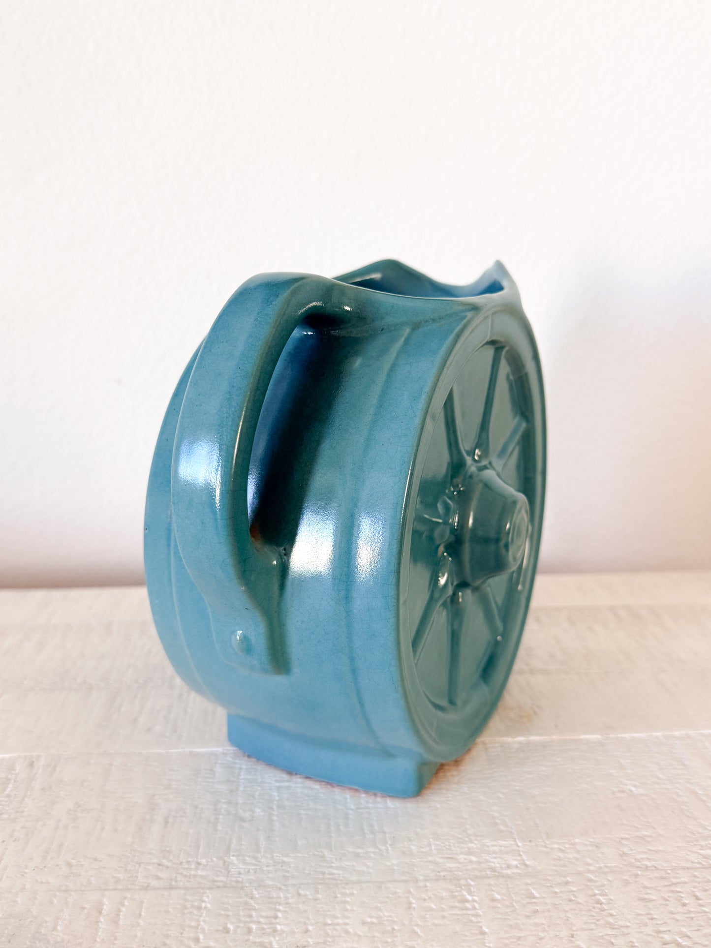 Vintage Frankoma Wagon Wheel Pitcher