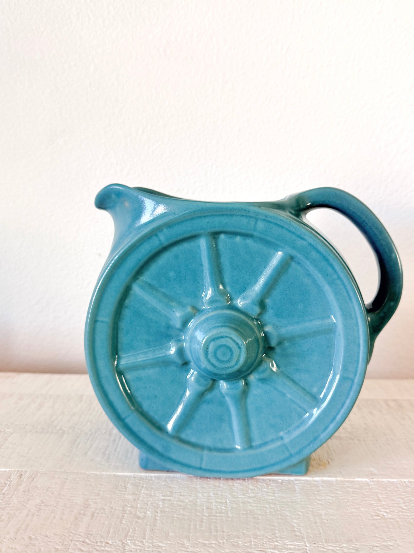 Vintage Frankoma Wagon Wheel Pitcher