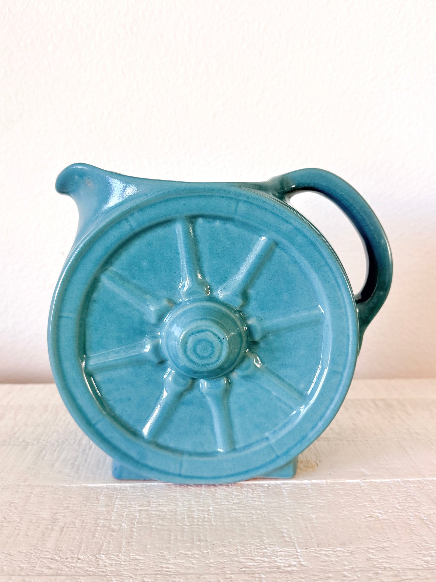 Vintage Frankoma Wagon Wheel Pitcher