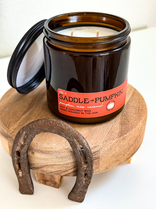 Saddle Up Pumpkin Candle