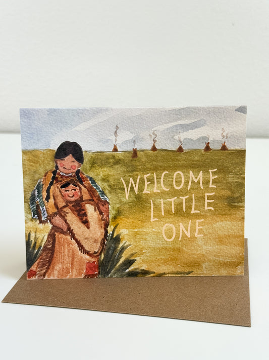 Welcome Little One Greeting Card