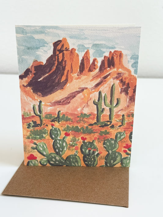 Desert Landscape Greeting Card