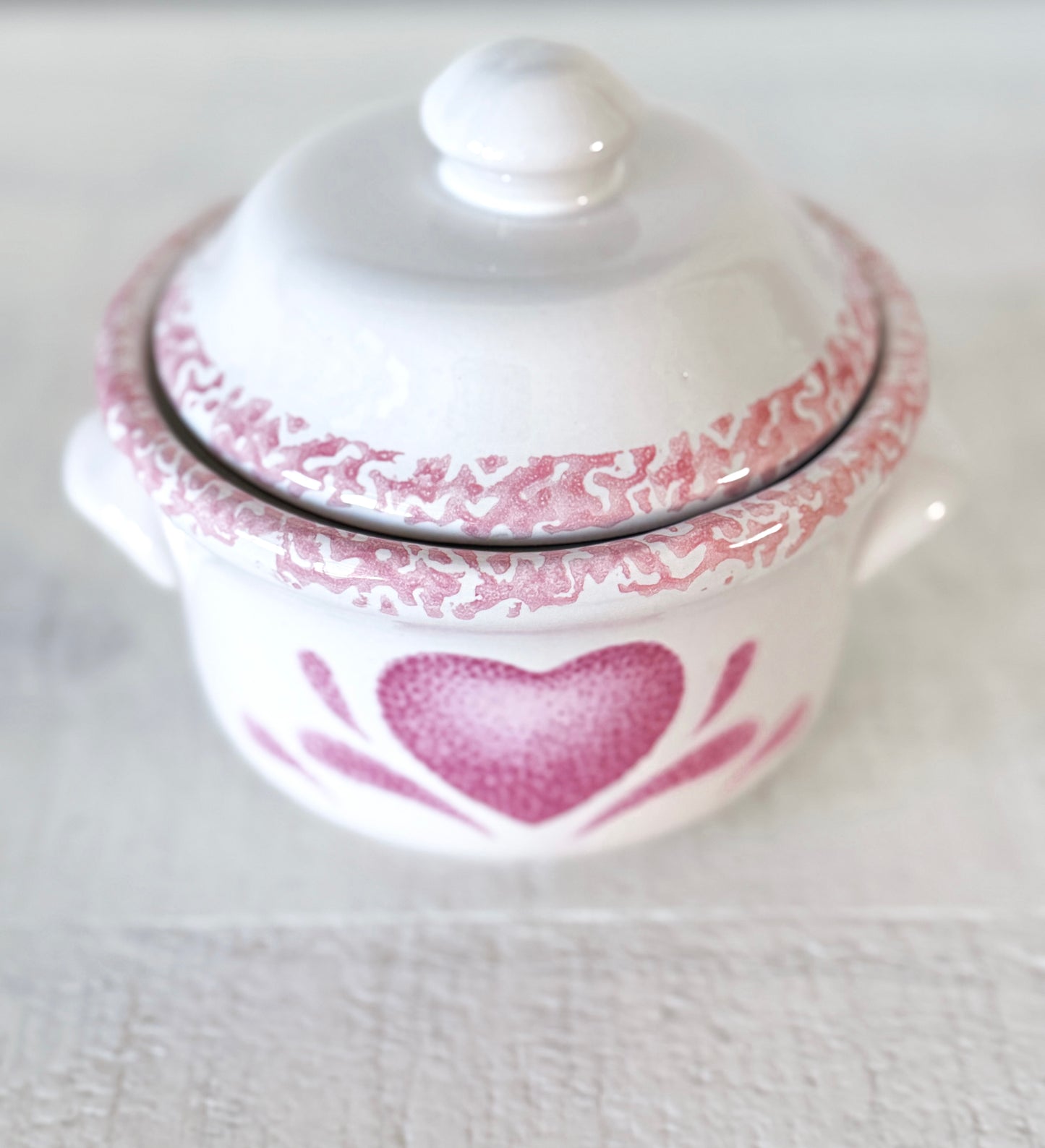 Vintage Lidded Heart Dish