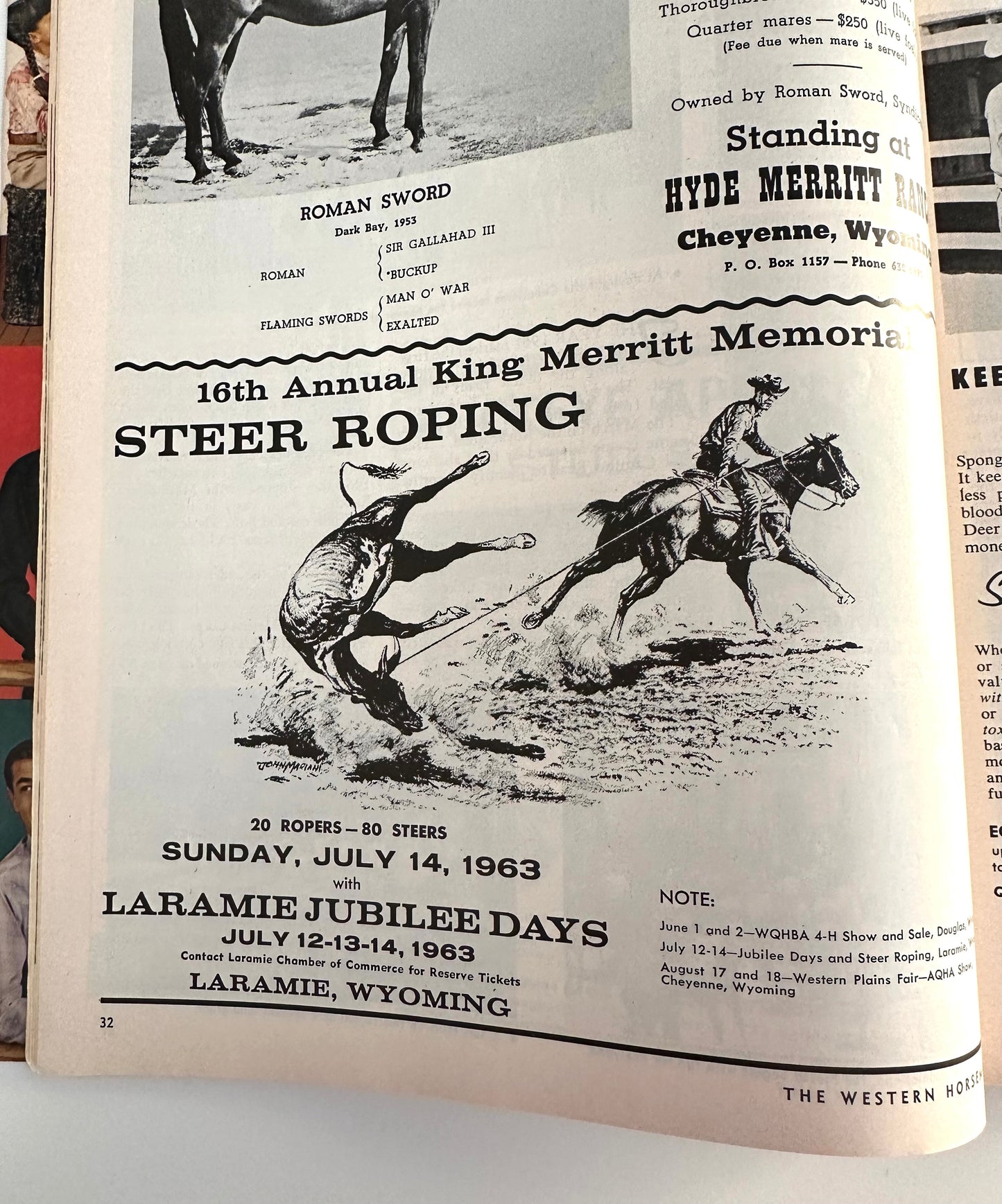 Vintage Western Horseman Magazine 1963