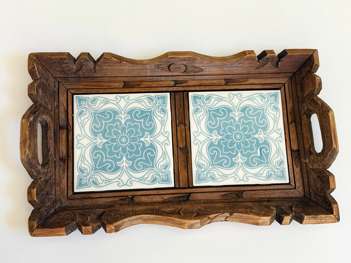 Vintage Double Tile Tray