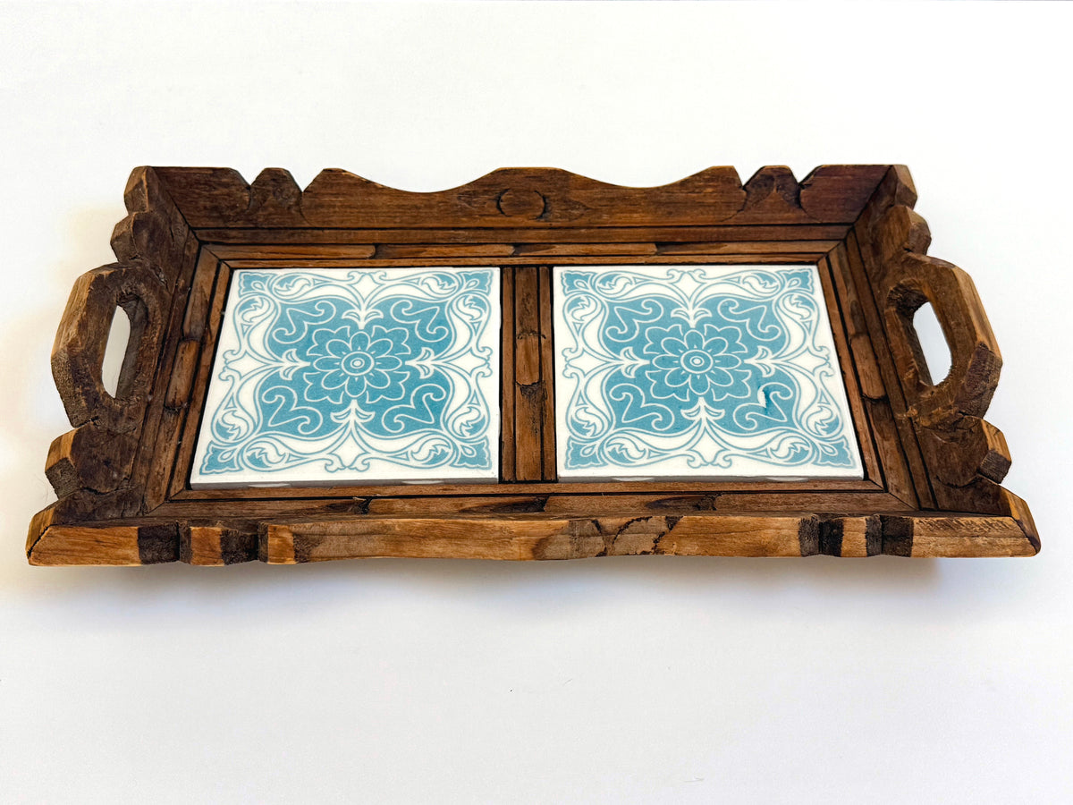 Vintage Double Tile Tray