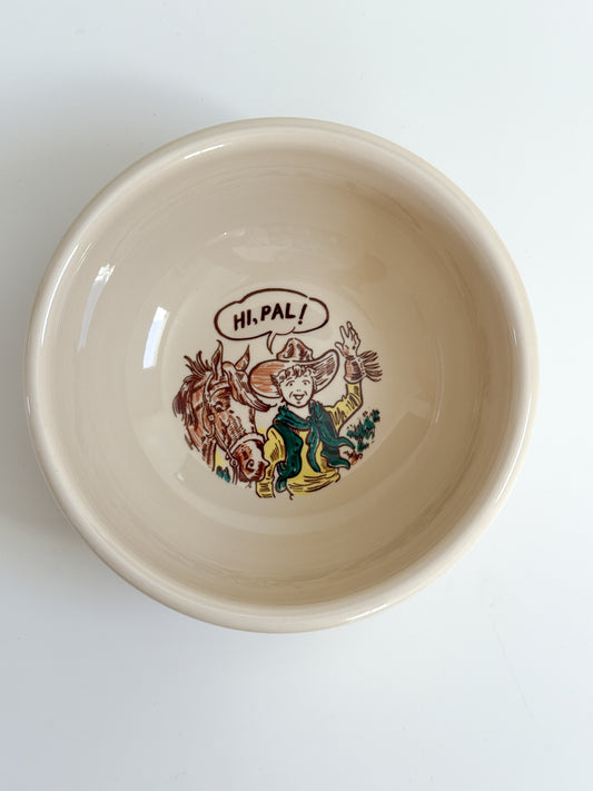 Vintage Cowboy Bowl